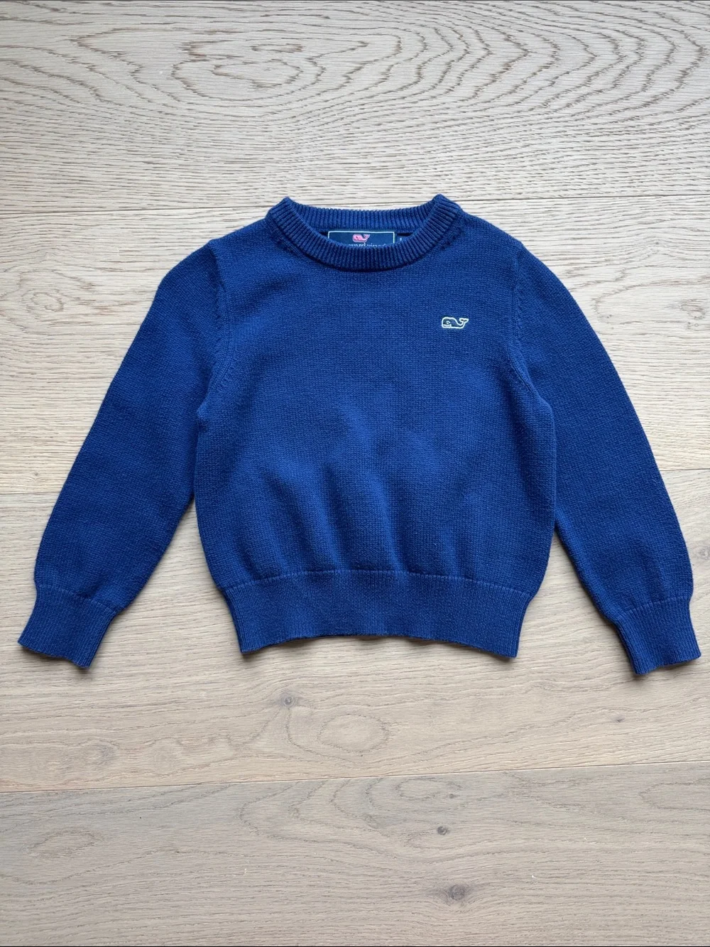 Vineyard Vines Sweater Boys 4T Navy Embroidered Whale Logo